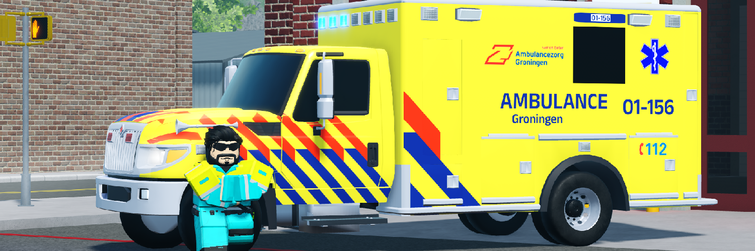 Ambulance vehicle banner